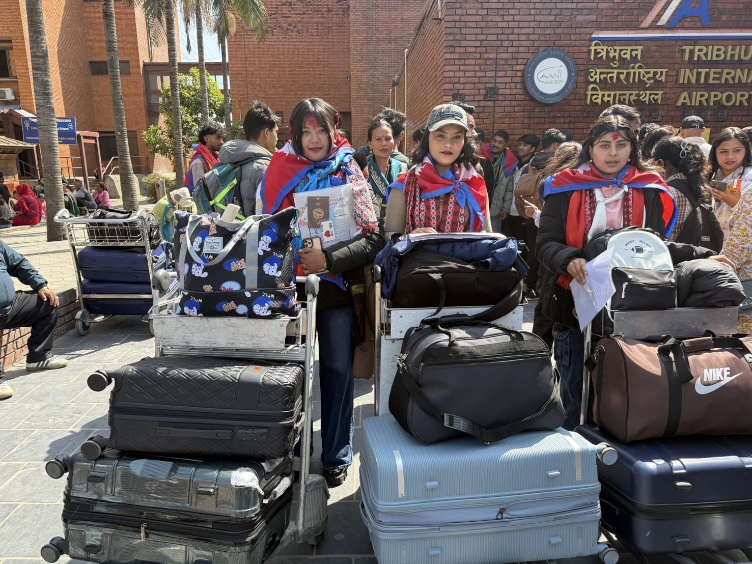 ネパール人技能実習生3名が入国　奈良県の社会福祉施設（介護）へ配属予定}